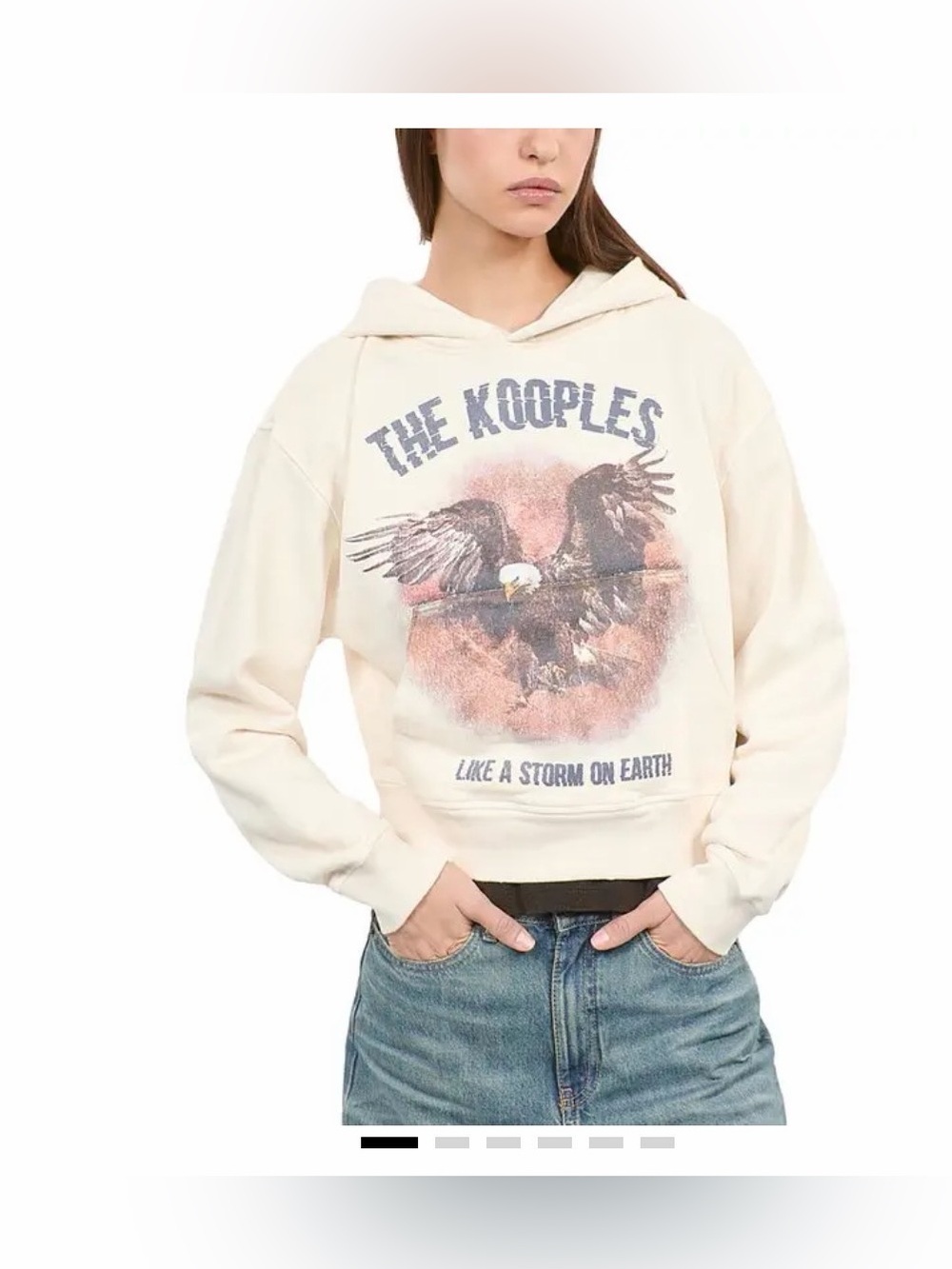 THE KOOPLES Hooded Logo Graphic Sweatshirt SIZE 2 (medium) NWT